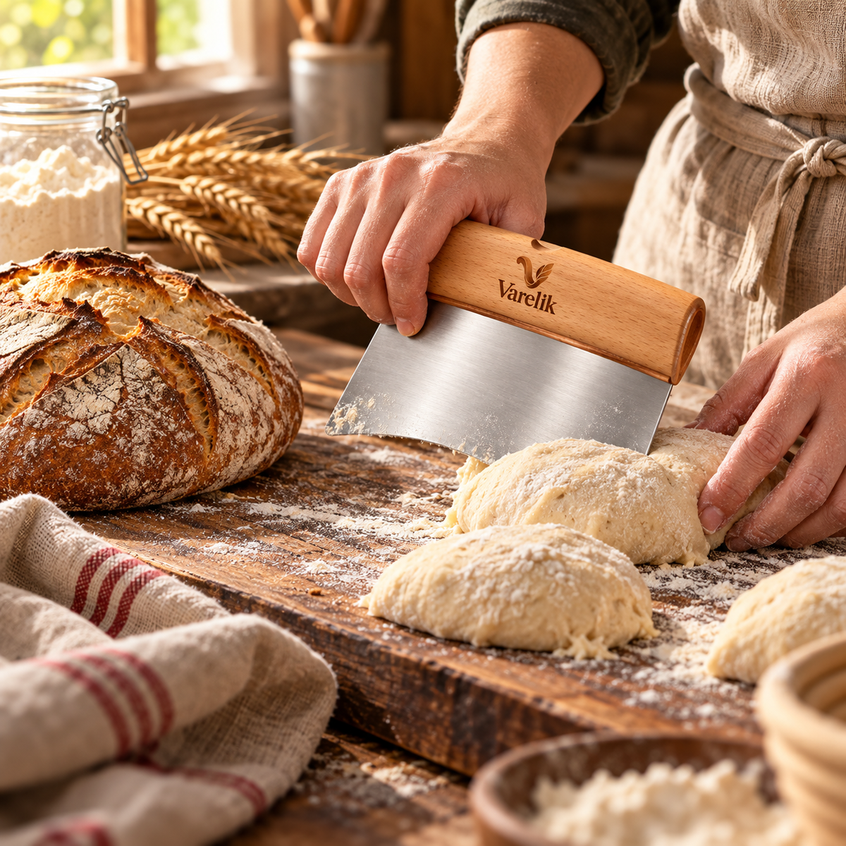 Varelik™ ArcPortion Dough Scraper