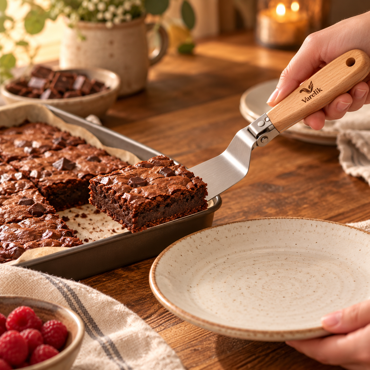 Varelik™ HingeGlide Offset Icing Spatula